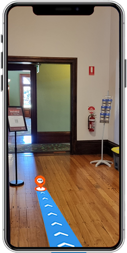 Wayfinding for the Old Government House, Brisbane, Augmented Reality (AR) touring app.