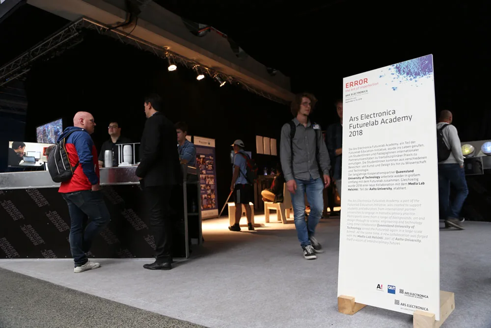 AIWA shown in the Ars Electronica exhibition context.